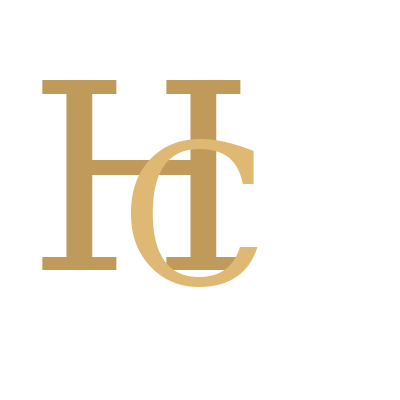 HC gold monogram